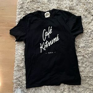 MAISON KITSUNE Black Short Sleeve Tee